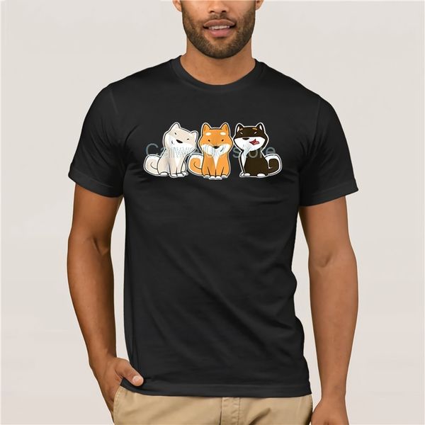 

men's white short sleeve shiba inu cute shiba inu summer fashion street short sleeve hoodie designers t shirts sweatshirt