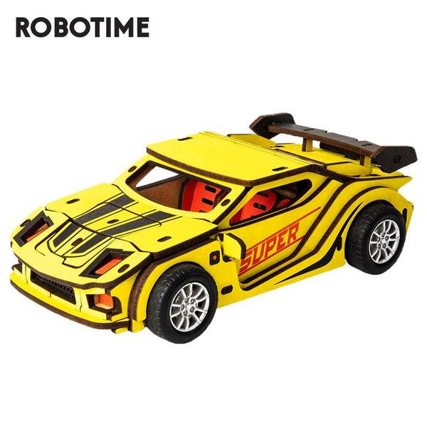

birthday racing friction children for car robotime model building kits kids vehicles toys wooden gift qylqqd mywjqq