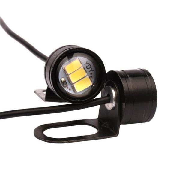 

2pcs dc 12v 5w мигающий светодиодный 20мм hawkeye обратный резервный свет drl дневного света шарика сигнала противотуманная фара для мотоцик