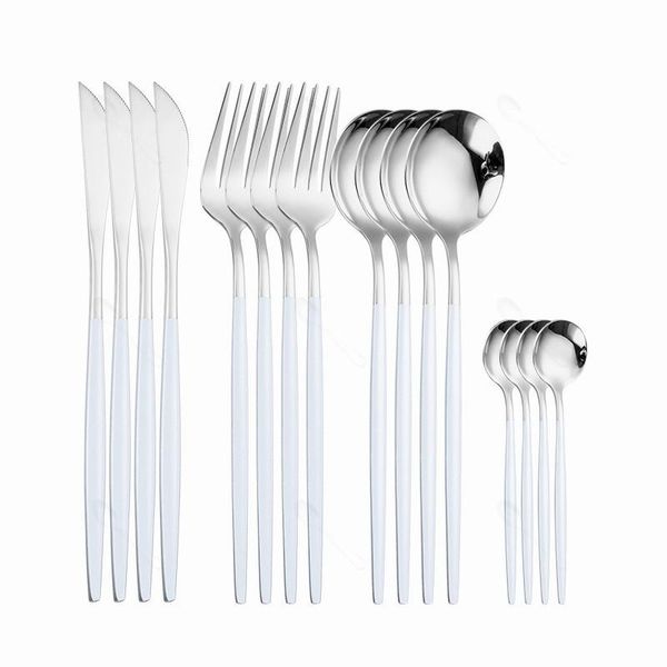 

gold tableware set stainless steel cutlery set black gold dinnerware kitchen dinner set 16 fork spoon knife dropshipping h jllfft
