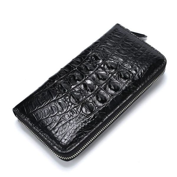 

wallets men's crocodile leather handbag for wallet high man's bag purse carteira masculina billetera cartera hombre portefeuille h, Red;black