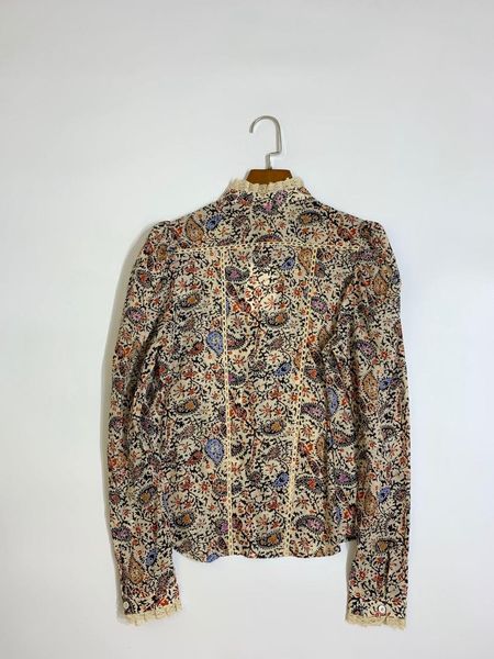 

women's blouses & shirts women shirt vintage bohemian lace cotton, White