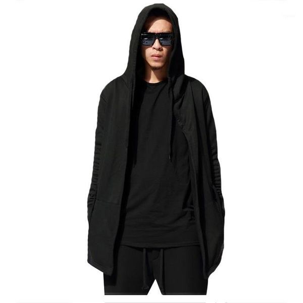 

tide men hip hop hooded hoodies solid long sleeve casual black men clothing and sweatshirts tracksuit streetwear cardigan1