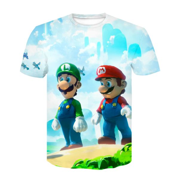 

mario supersonic sonic homme anime 3d print shirts kawaii anime plus size men clothing