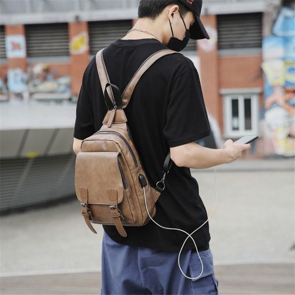

waist bags usb anti theft shoulder bag for men women chest large capacity waterproof summer short trip messengers crossbody p1205