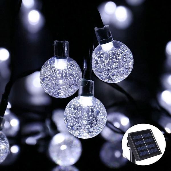 

solar led lamp string star bubble ball outdoor waterproof lamp christmas day decorative lights party supplies t2i51625
