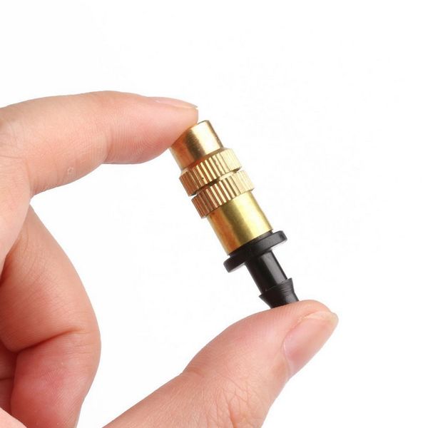 

10 pcs/set misting nozzle gardening water cooling thread brass spray sprinkler home garden tools sz