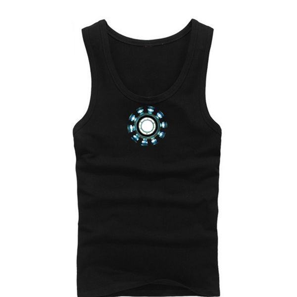 

2021 new mens for hero men cosplay luminous vest tank shirt costume gfrl, White;black
