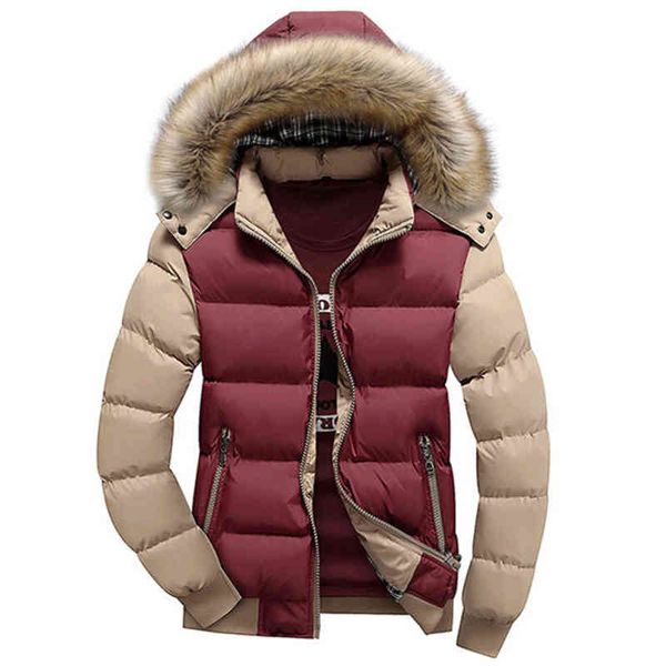 

fall-2016 winter mens fashion thicken duck down coat men casual hood warm parka brand wadded et, Black