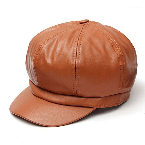 

wholesale-super warm fashion artist leather plush women beret hat for women cap female cap casual dome bare feminino hat1, Blue;gray