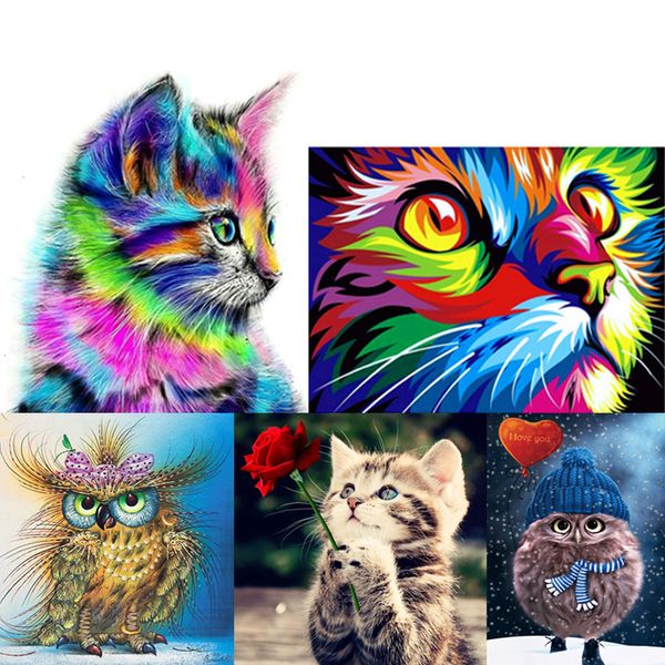 

home decoration accessories 5d diamond cat embroidery painting animal rhinestone cross stitch decor diy stylish and beautiful