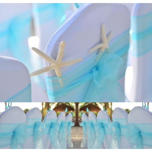 

organza wedding chair knot decoration chair sashes bow for wedding party event banquet chairs cover decor 18cm x 275cm f wmtvxq