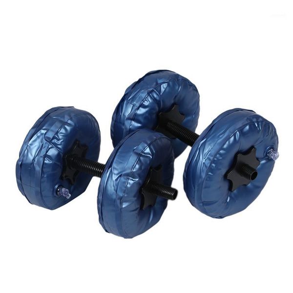 

2pcs/set portable adjustable water-filled dumbbell 5-10kg pvc dumbbell yoga bodybuilding water park gym barbells fitness workout1