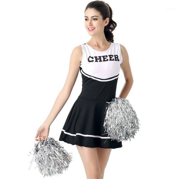 

cheerleading 6 colors school girl music mini dress cheerleader uniforms stage performance female1