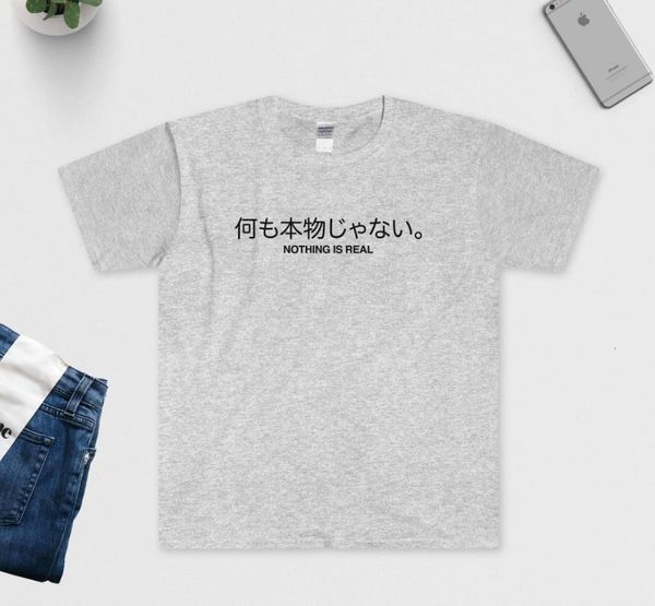 

nothing is real letters print women tshirt cotton casual funny t shirt for lady girl tee hipster drop ship y-106, White