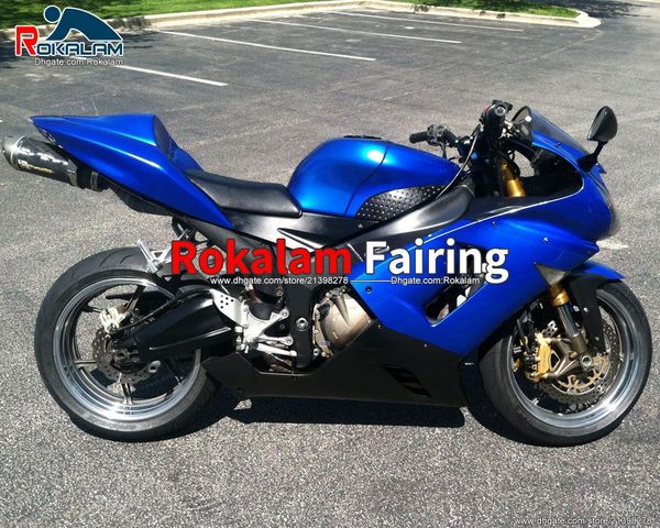 

bodywork abs blue fairing for kawasaki zx-6r 05 06 zx6r zx 6r 2005 2006 sport motorcycle fairings kits (injection molding)