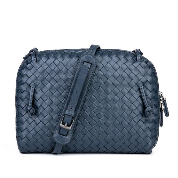 

designer women shoulder bag sheepskin handmade woven crossbody bags lady messenger bag lambskin purse