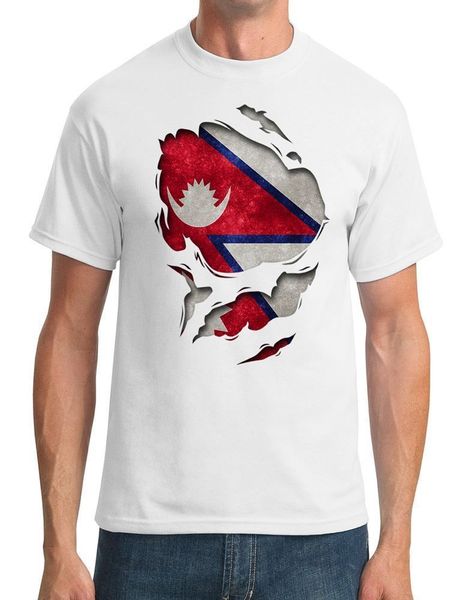 

2020 nepal ripped effect under shirt - mens t-shirt tee shirt sport hooded sweatshirt hoodie