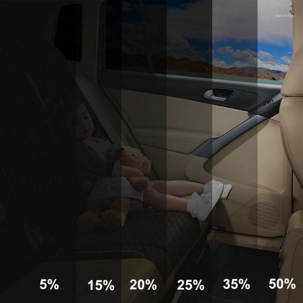 

50*600cm car glass film 15 20 25 35 50% roll with scraper for side window solar film protection uv vlt car protection1