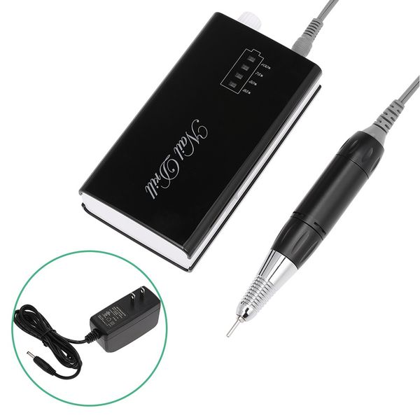 

rechargeable nail drill machine kit electric nail polisher set cordless portable manicure set optional eu / us plug