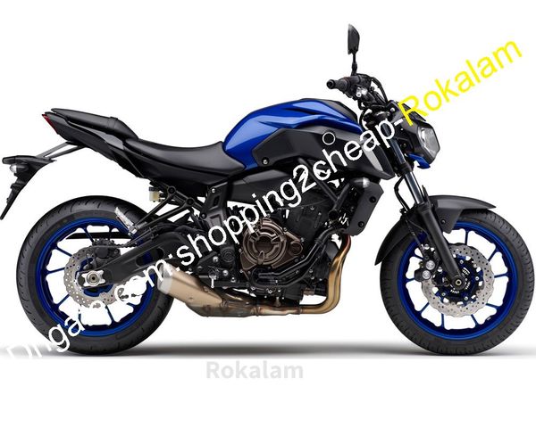 Karosserie-Verkleidungen für Yamaha MT-07 2018 2019 2020 MT07 18 19 20 Blau Schwarz Motorrad-Verkleidungs-Kits (Spritzguss)