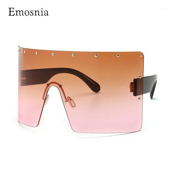 

sunglasses fashion oversized women windproof glasses one piece big frame goggles men shield visor flat hood eyeglasses1, White;black