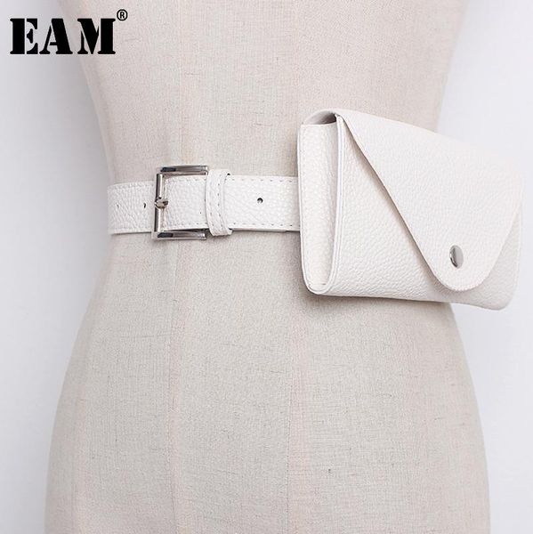 

belts [eam] 2021 product fashion women simple mini-bag pu leather asymmetrical trendy long belt all-match 218, Black;brown