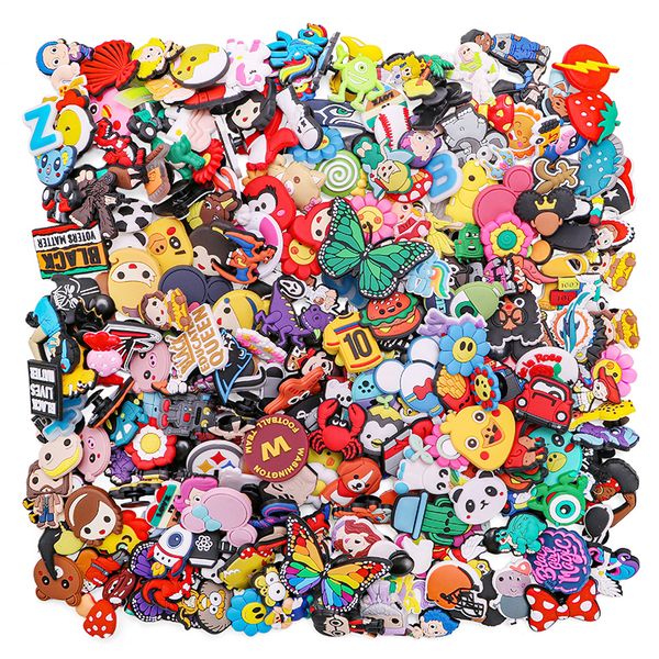 

random shoe charms for croc jibz accessories cartoon shoes accesories croc charms fit diy bracelets wristband kids gift, White;pink