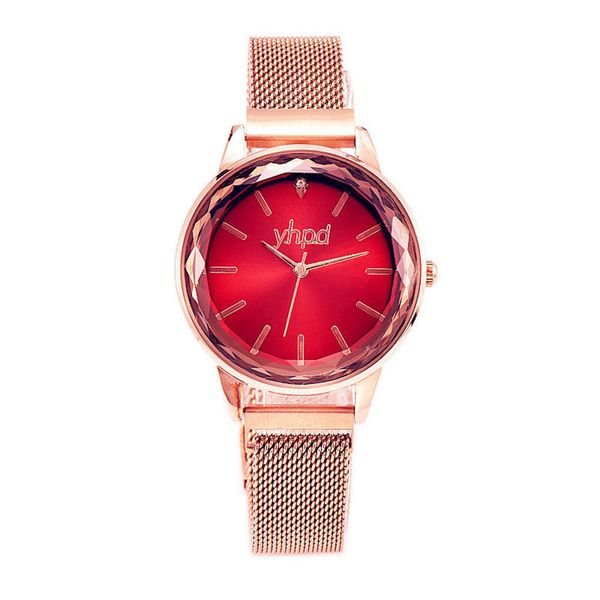 

drill, new lady watch tiktok fashion, diamond quartz, waterproof, magnetic, lazy, net, belt, female watch, Slivery;brown