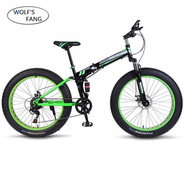 

bikes wolf's fang bicycle mountain bike road 21/24 speed 26 " 4.0 brand fat spring fork aluminum wheels arrival unisex1