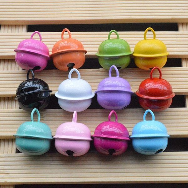 

christmas decorations a&t-c 20pcs 22mm bell colorful iron metal jingle pet pendants key diy crafts handmade accessories1