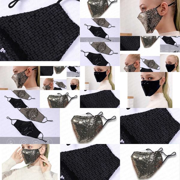 

protective mermaid pm2.5 sequins dustproof mask bling bling mouth cover washable face mask anti hbbihbbi nzdc