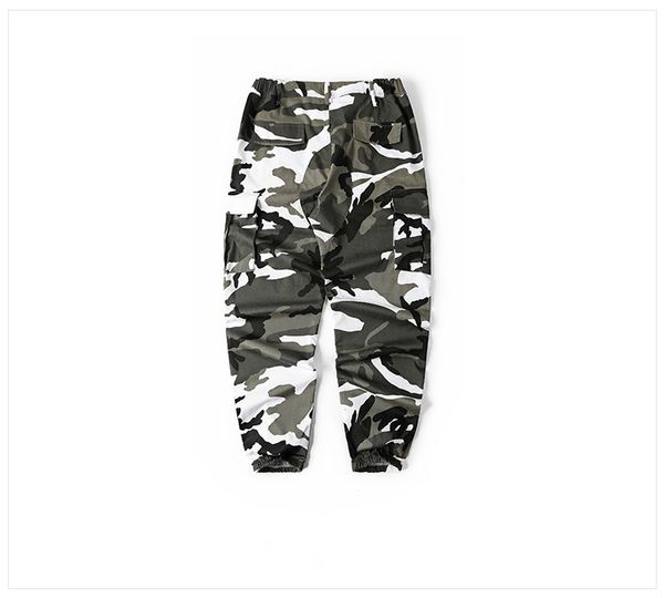 

2021 new unified camouflaged pants, orange camouflage pants hip hop style, pink, gray, position 2t1j, Black;white