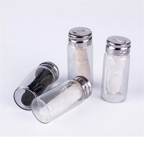 

30m eco-friendly corn silk natural bamboo charcoal dental floss with refillable glass container teeth toothpick oral ca sqcutz