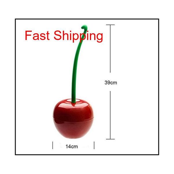 

creative lovely cherry shape lavatory brush toilet brush & holder set (red) sell wholesale hig qylzov dh_seller2010