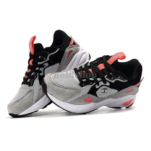 

us 6.5 eur 37 treeperi fashion chunky 6.0 reflective running shoes black grey crimson men women sports sneakers