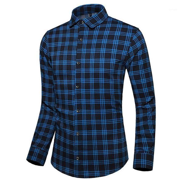 

oversized men's long sleeve shirt casual fashion classic blue plaid shirts cotton christmas gift 5xl 6xl 7xl 96881, White;black