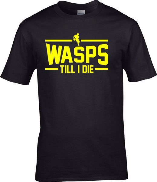 

men tees summer fashion new wasps rugbyer till i die footballer union unofficial custom sport hooded sweatshirt hoodie men t shirt