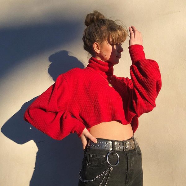 

новые женская одежда 2020 свитера весна водолазка одноцветный трикотажный для женщин новых женщин одежды 2020 top свитер весна водолазку так, White;black