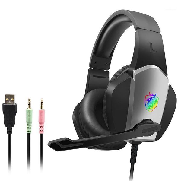 

a1 gaming headset 3.5mm wired gamer headphones 7.1 surround sound stereo earphones usb microphone breathing led light pc gamer1