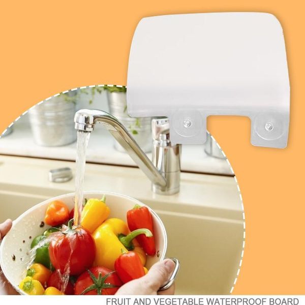 

kitchen washing anti-water board resin water splash guard baffle for kitchen dish fruit vegetable tool bbyiyi