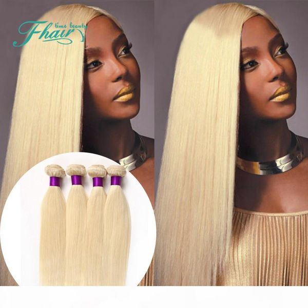 

blonde 613 silky straight human hair weaves weft unprocessed brazilian virgin human straight hair 3bundles extensions 4pcs 10-30 inch, Black