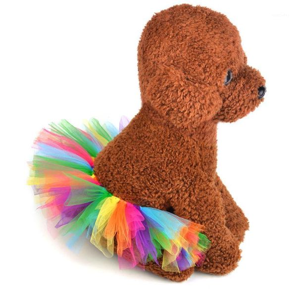 

dog apparel summer princess pet wedding dress sweet mesh skirt clothes tutu christmas halloween costume 30e1