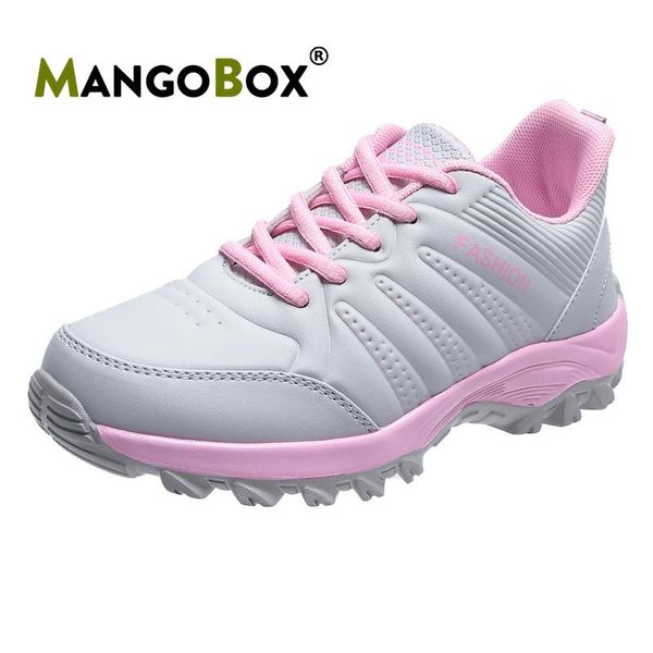 

2020 women hiking shoe pu leather outdoor ladies shoes thick soled sport women sneakers anti slip climbing woman shoes