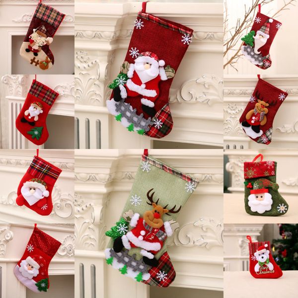 

santa new claus tree decorations pendant candy socks gift christmas bag t500101 5m4j