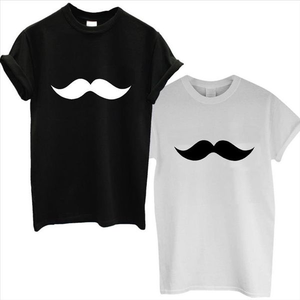 

moustache print women tshirt cotton funny casual shirt lady white black tees plus size s xxxl camiseta tz203 872