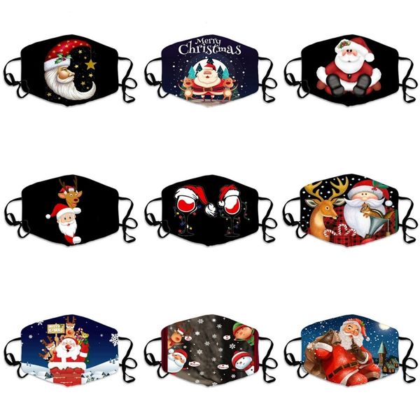 

fashion cartoon pattern solid black face mask cute print half face mouth masks outdoor cycling mask#186