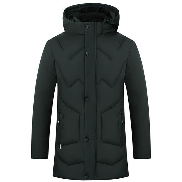 

e-baihui men's parkas winter jacket men coat cotton casual street style outwear windbreak male hooded bomber parkas coat j003, Black