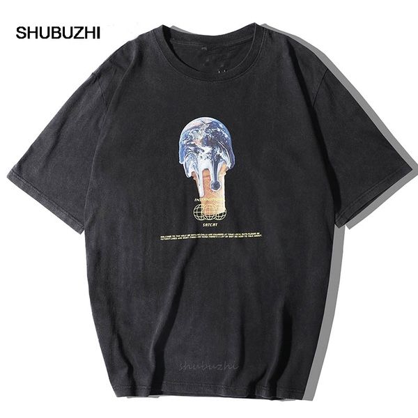 

unsettle harajuku summer /women hip hop funny print sweet cone earth streetwear short sleeve sport hooded sweatshirt hoodie t shirt