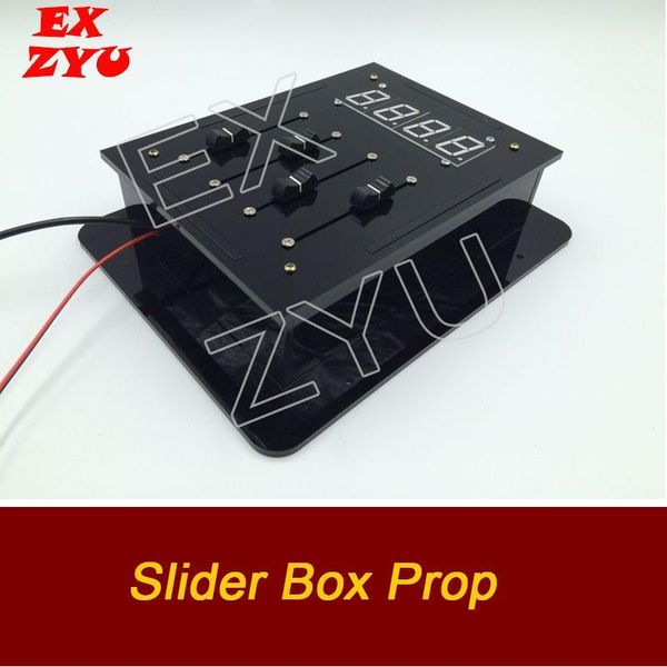 

exzyu slider box prop escape room adjust the sliders to correct position to open lock chamber room puzzles1